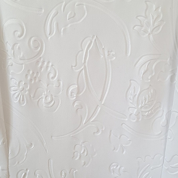 CLUB MONACO Floral Scuba Backless Sleeveless Mini White Cocktail Mini Dress - Picture 4 of 13